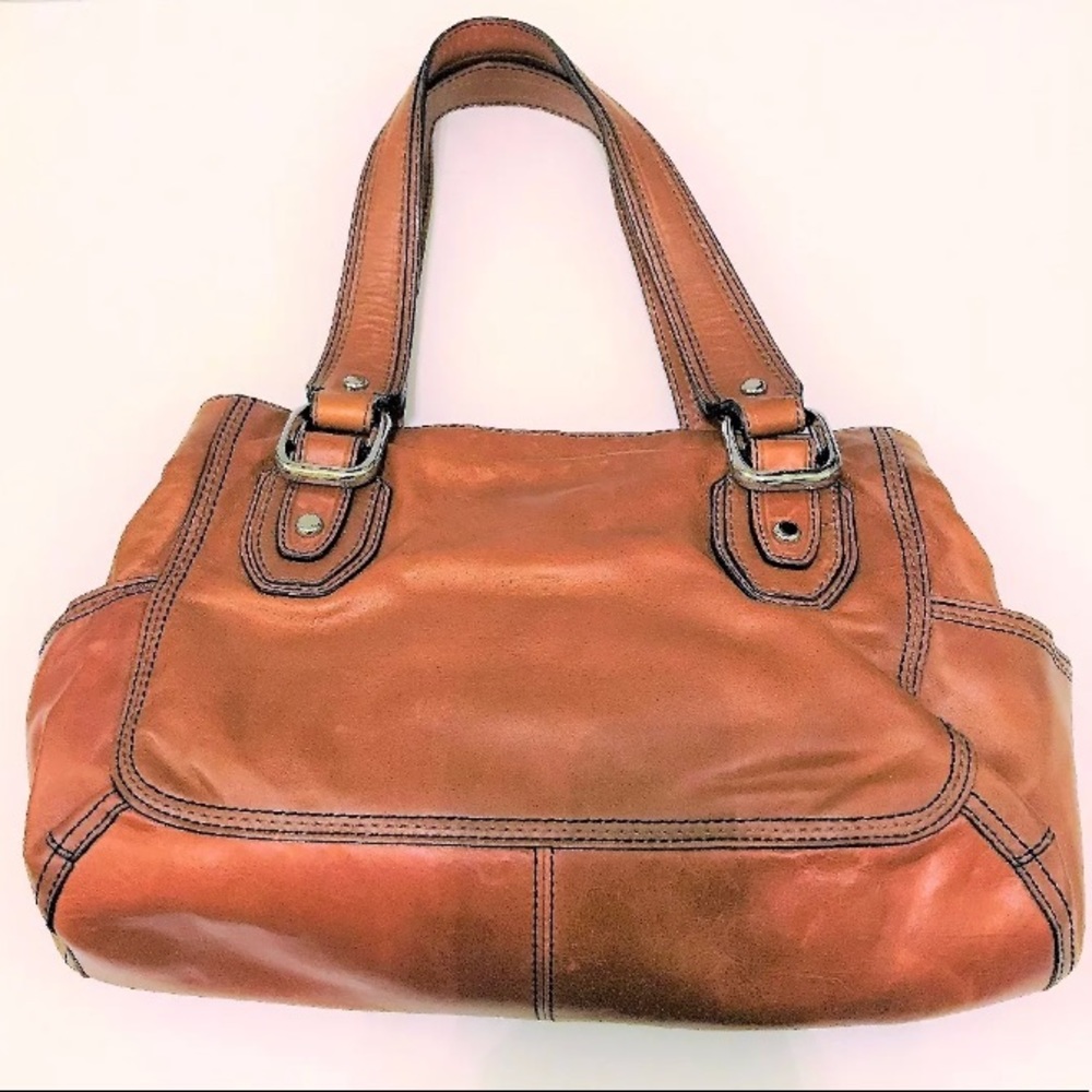 GORGEOUS Butterscotch FOSSIL Leather Purse!!